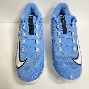 Nike Alpha Huarache Elite 4 Low MCS Baseball Cleats UNC Blue Size 12 FN7221-403